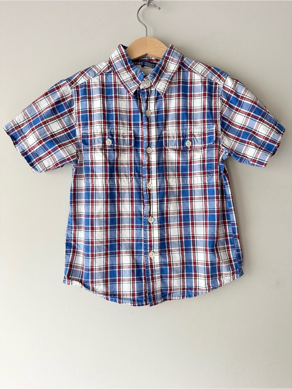 OshKosh B’gosh Plaid Button Down Short Sleeve Shirt